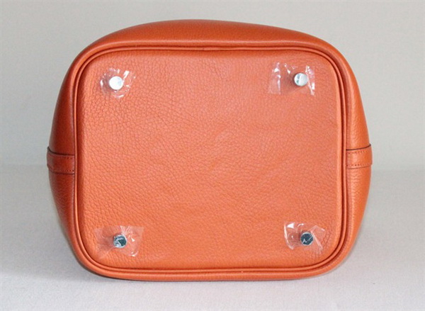 Fake & Replica Hermes Picotin Double Shoulder Bag Orange 509060